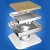 Bermuda Mega Floor Waste Exploded View